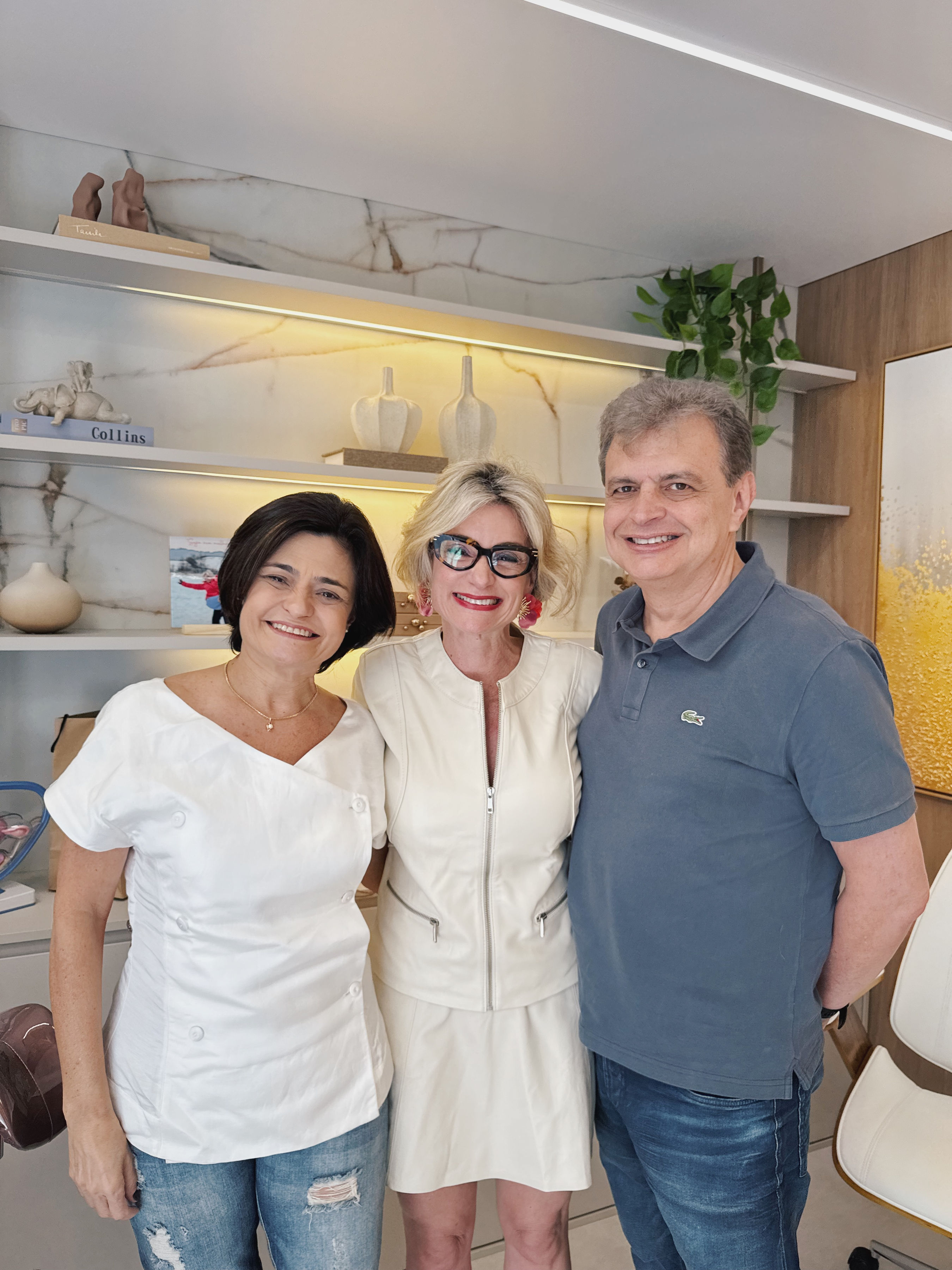 Pacientes com a Dra. Andrea Nakano e Dr. Lauro